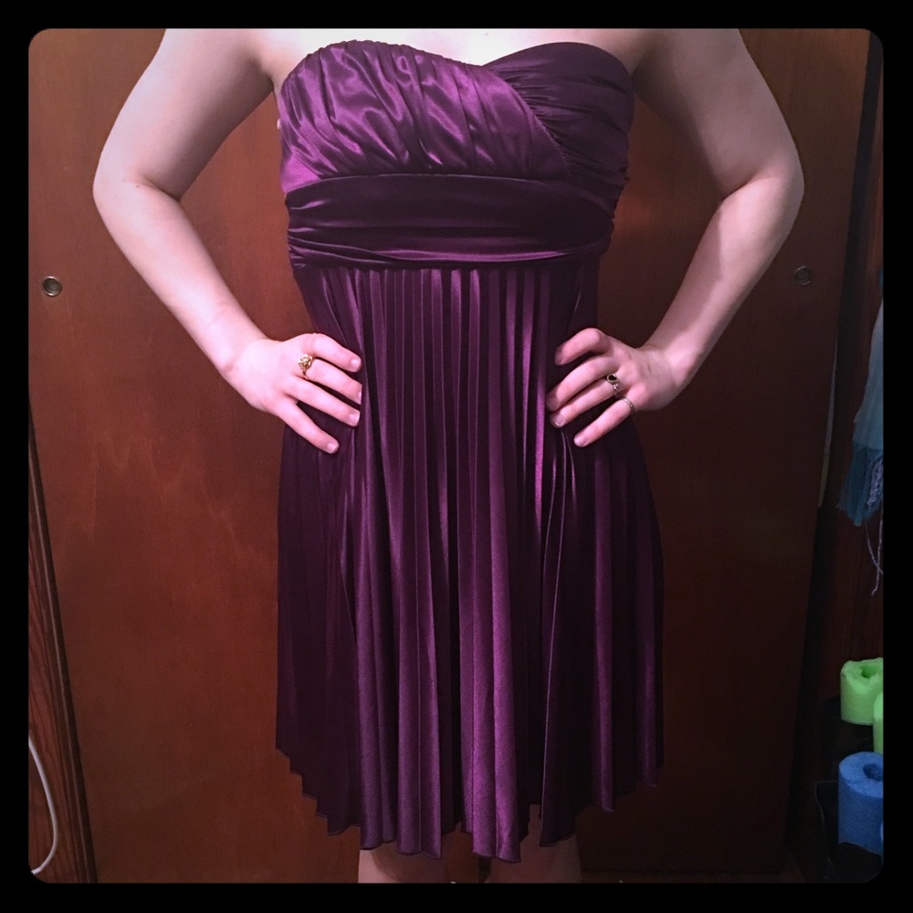 Dance Prom party dress deep purple